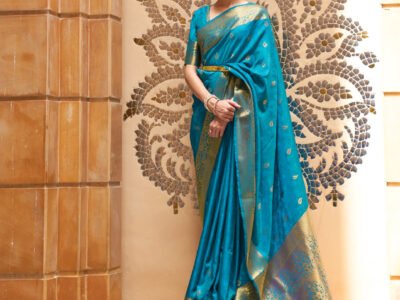 BLUE SILK SAREE