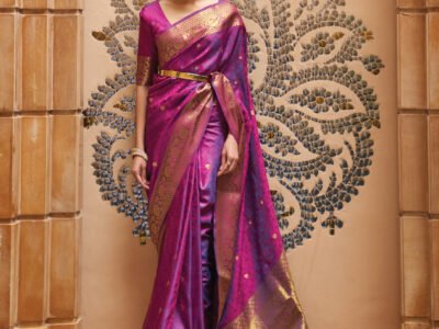 PURPLE SILK SAREE