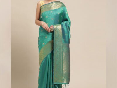 GREEN WOVEN SILK SAREE
