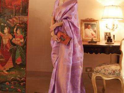 PURPLE WEAVE SILK SAREE