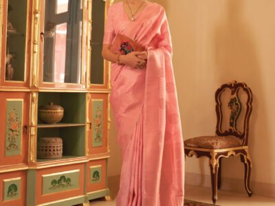 ORANGE WEAVE SILK SAREE