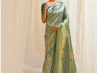 GREEN WEAVED KANJIVARAM SAREE